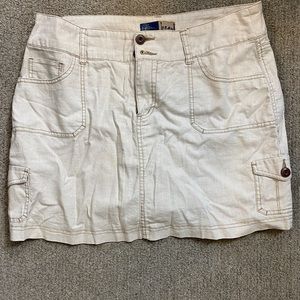 Beige Lenin skirt size 12